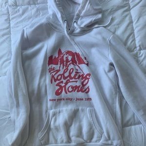 Vintage Rolling Stones white hoodie